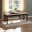 Banc de salle à manger rembourré brun foncé Exalt H 18,68 po x l 47,68 po x P 15,85 po Exalt