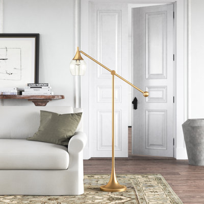 Parsons 47.75'' Antique Brass Task Floor Lamp