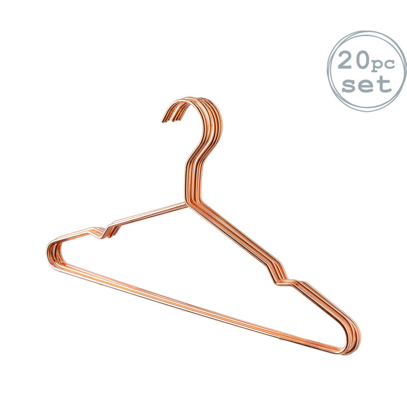 Harbour Housewares - Metallic Coat Hangers, Rose Gold