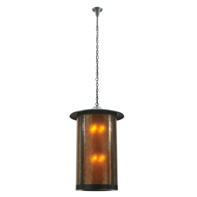 Luminaire suspendu cylindrique à 8 lumières