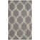 Patchin Hand Tufted Wool/Viscose Geometric Rug in Dark Gray/Ivory