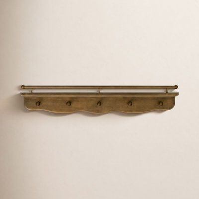 Liberty 31" Wall Shelf with Hooks