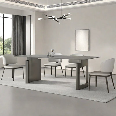 High-end design modern dining table and chair