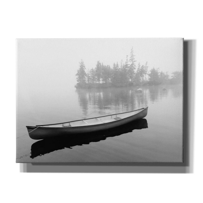 Reproduction d'art sur toile Lone Canoe, Nouvelle-Écosse, Canada 04 par Monte Nagler, H 40 po x l 54 po x P 1,5 po