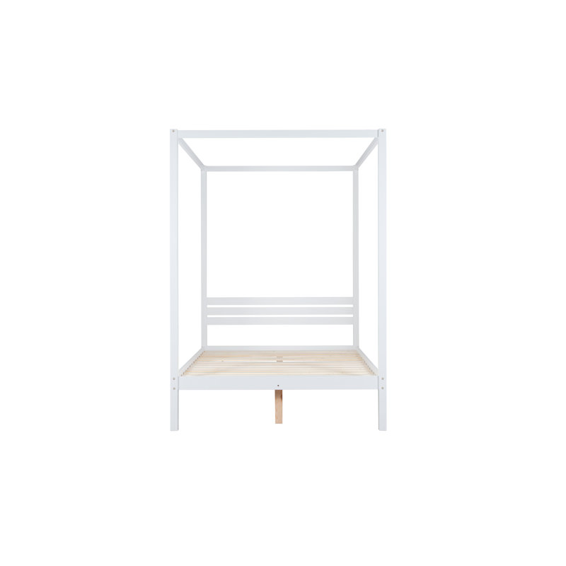 Four Poster Bed, Double (4'6), White