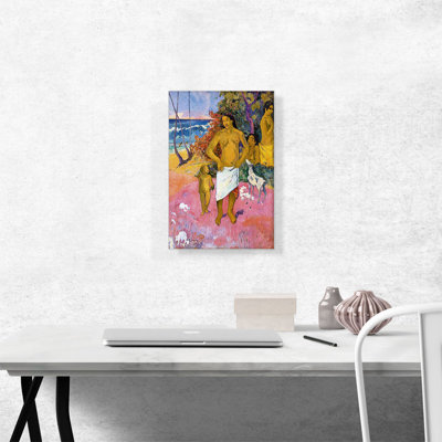 " A Walk By The Sea 1902 " by Paul Gauguin Painting Print