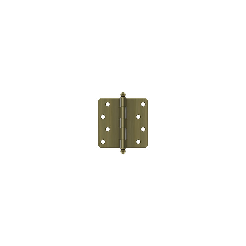 Steel Hinge, Antique Brass