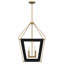 Luminaire suspendu 4 lumières noir terre