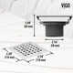 VIGO Elan Square Shower Drain