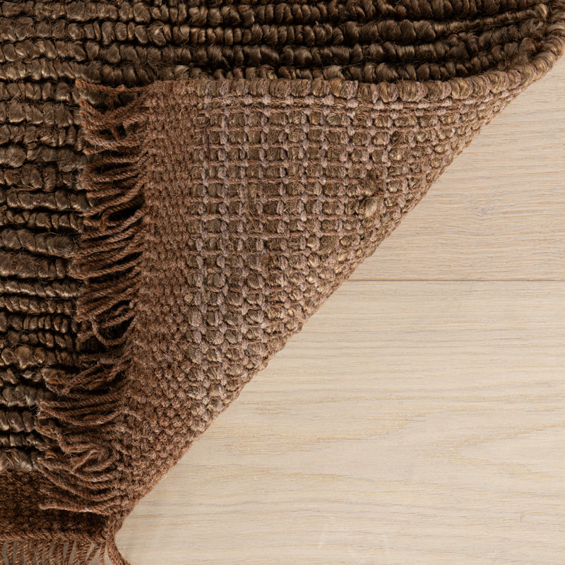 Varnu Textured Handmade Jute Rug, Rectangle 9'6" x 13'6"
