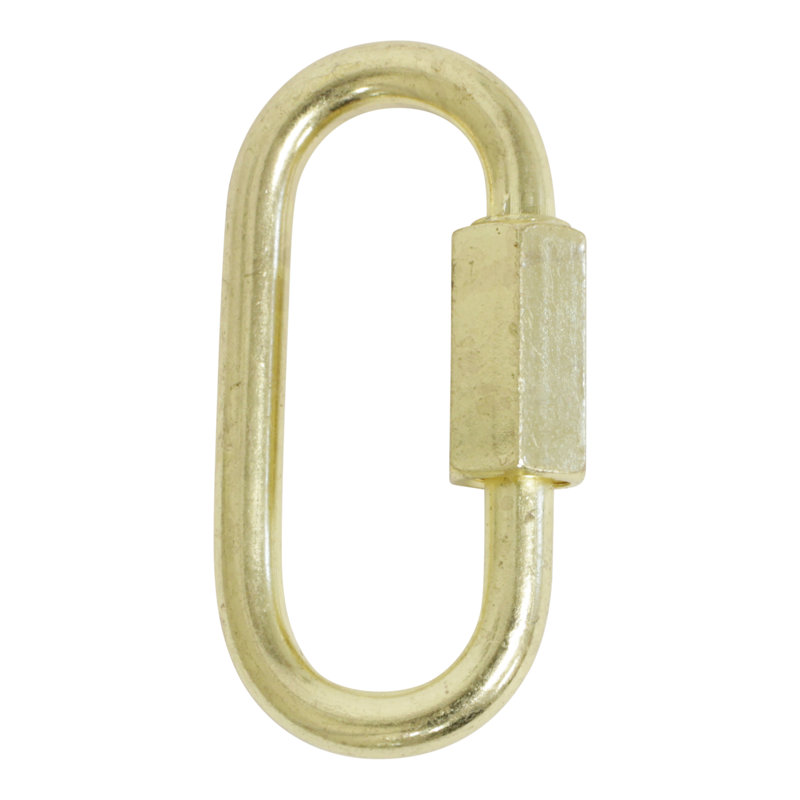 Verrouillage à vis fileté (2 pièces), Doré clair, H 1,57 po x l 0,79 po x P 0,16 po