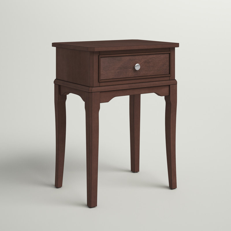 Frieda End Table with Storage, Brown