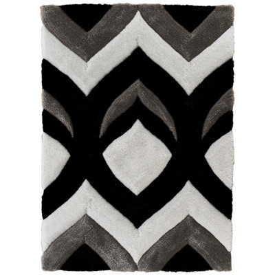Hathaway Shag Abstract Designed Area Rug