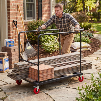 Chariot utilitaire robuste en acier à panneau de cloison sèche 5 pouces