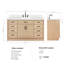 Meuble-lavabo simple en bois massif Tidworth avec plateau en quartz blanc de 1,5 po-1171835465-1151629618