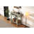 Elegant Retro Console Table With Curved Design And Smooth Glaze For Entryways, Living Rooms And Hallways-1940651355