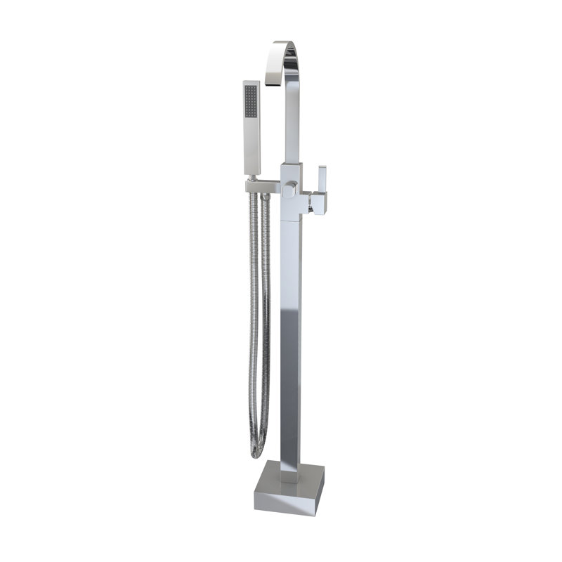 Levantine Bathroom Tub Filler with Handshower, Chrome
