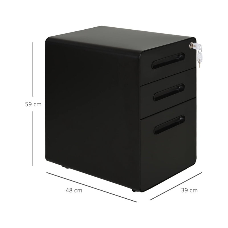 File Cabinet, Black