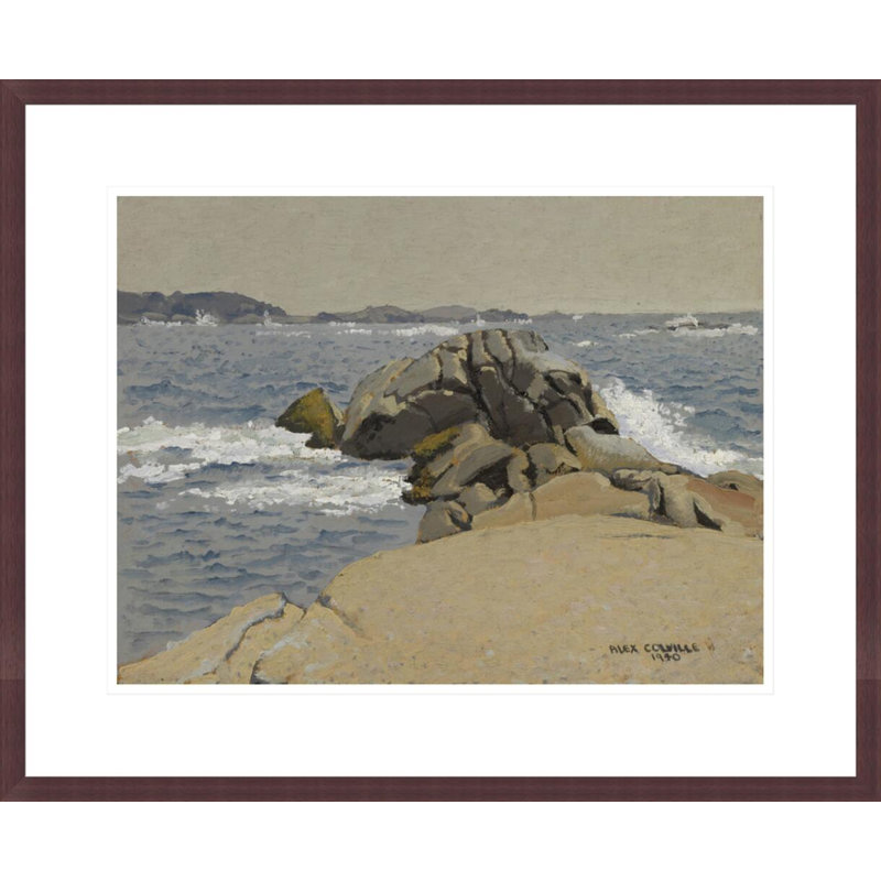 Peggy's Cove, Nouvelle-Écosse, par Alex Colville - Reproduction giclée encadrée, H 17,75 po x l 21,63 po