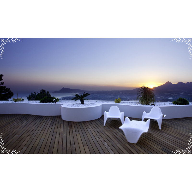 Plastic Side Table, White