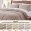 Ensemble de housse de couette à tissage gaufré 100% coton Essential Collection-106246731-109512985