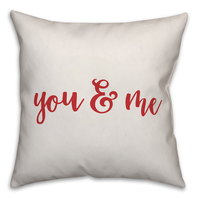 Throw Pillow, Throw Pillow, White/Red