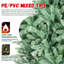Arbre de Noël bleu-vert 4 pi avec 592 pointes en PE + PVC - arbre unique avec branches articulées, assemblage facile, support en métal stable, décor des Fêtes accrocheur-2062007855