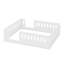 Lit plateforme double en bois avec garde-corps-825358482