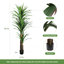 Arbre artificiel artificiel 78,74 po Dracaena-1884110529