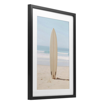 «Neutral Centered Surfboard», reproduction encadrée sous verre, design par LSR Design Studio