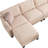 Amold 122.8 '' Large Sectional Couch,L-Shaped Modular Sectional Sofa Corner Couch,Living Room Cloud Couch With Ottoman Storage And USB-1430165321