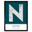 Nairobi City Map Nairobi Kenya City Map - Single Picture Frame Typography