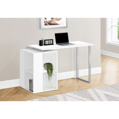 Computer Desk, Home Office, Left, Right Set-Up, Storage Shelves