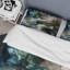 Ensemble de housse de couette en microfibre / polyester vert et noir Inner Worlds of Marble III Bedding-23832804