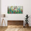  «Fleurs par le chalet C» par Silvia Vassileva, art mural en verre acrylique, 48 po x 24 po