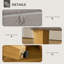 71cm Wide Footstool Ottoman-1197216868