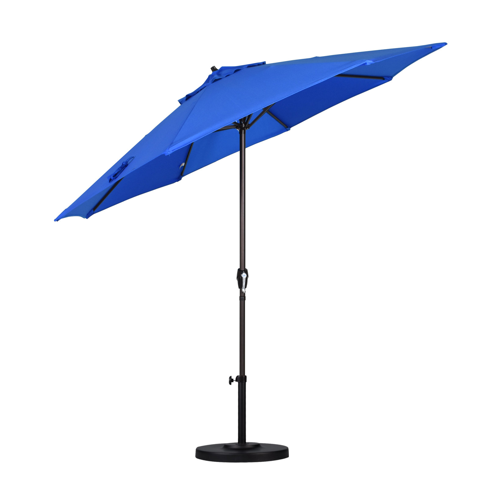 9' Market Sunbrella Umbrella, Canvas Pacific Blue Sunbrella® Canvas