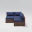 Ensemble de conversation modulaire avec coussins 4 pièces Bryonny-97808081