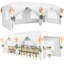 Auvent robuste pliable 10 x 20 pi avec housse imperméable et 6 parois latérales amovibles, 3 hauteurs réglables et installation rapide pour un pavillon de fête ou des événements
