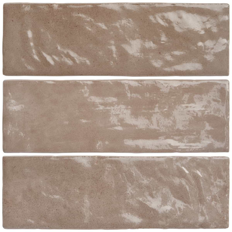 Portmore 3x8 Glazed Ceramic Tile, Taupe