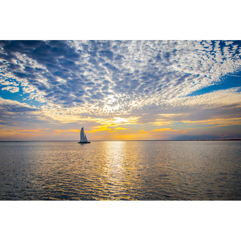 Sailboat Sailing - Wrapped Canvas Print, 61cm H x 91cm W x 3.8cm D