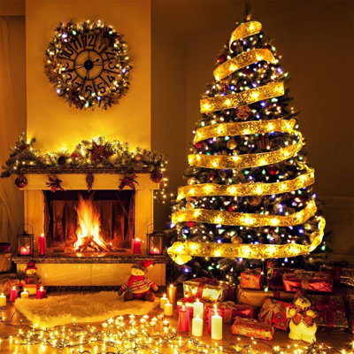 Ruban lumineux guirlande lumineuse de décoration d'arbre de Noël à lumières de Noël Holiday Mood Sense