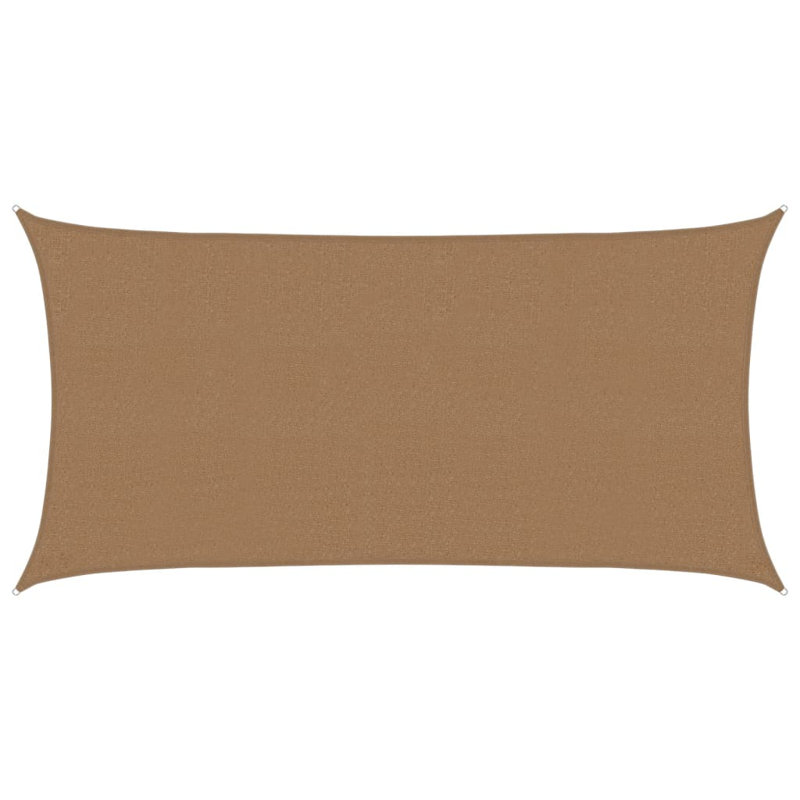Attalus Rectangular Shade Sail, 4m x 2m, Brown
