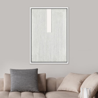 Paysage minimaliste géométrique carré blanc couleur champ abstrait formes minimaliste contemporain nordique décoration murale