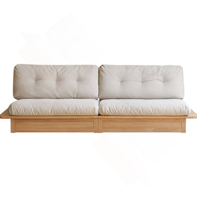 Oversized Solid Wood Sofa With Removable Cushions, Storage Function, And Easy Assembly, Suitable For Living Room, Home Office, And Apartment