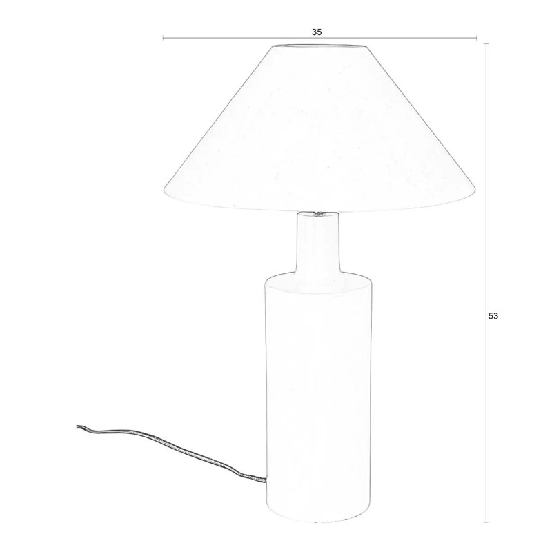 Lampe de table Wonders, Brun