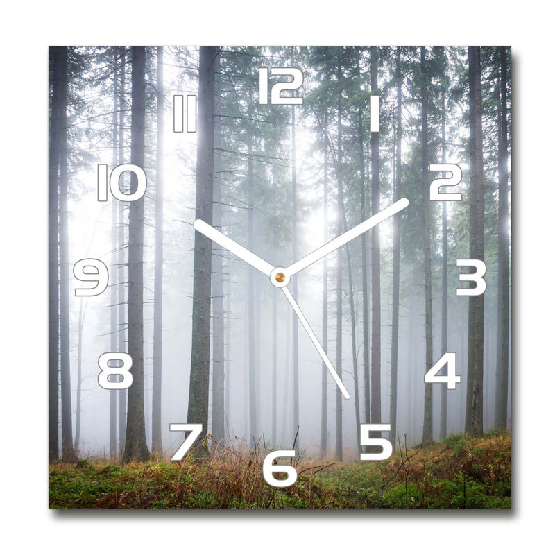 Jerrison Glass Wall Clock, White