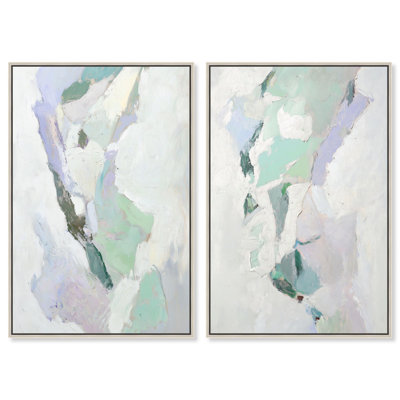 Momtito Duo Canvas Print Livingroom Wall Art Set by Art Remedy, Gallery Wrapped, 16 x 24