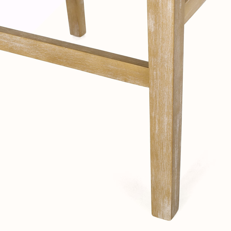 Tabouret de comptoir rembourré de 26 pouces, 1, Brun, Naturel