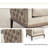 High elastic sponge filled flannelette recliner